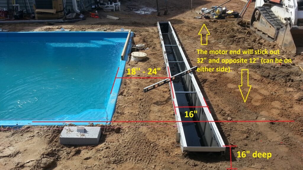 swimming pool under construction